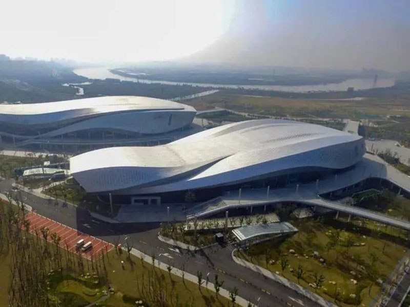 寧波奧體中心-巖棉、無(wú)機(jī)纖維噴涂